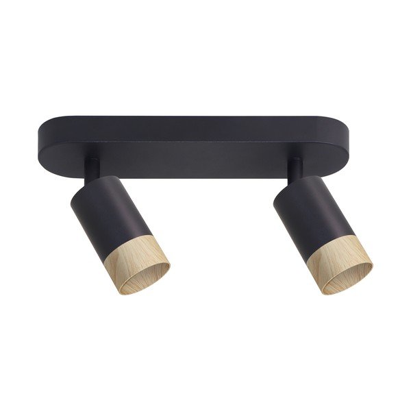 Fekete-natúr színű mennyezeti lámpa fém búrával 34x5.5 cm Conti – Candellux Lighting
