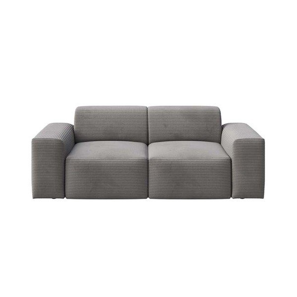 Szürke kordbársony kanapé 205 cm Villet – Rodier