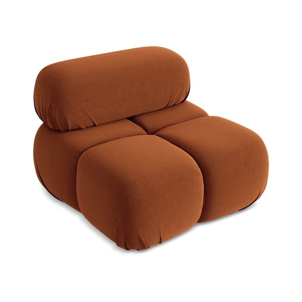 Narancssárga bársony kanapé modul (középső rész) Lokua – Makamii-image-2