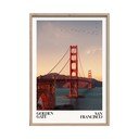Nyomtatott keretezett kép 50x70 cm Golden Gate – Styler