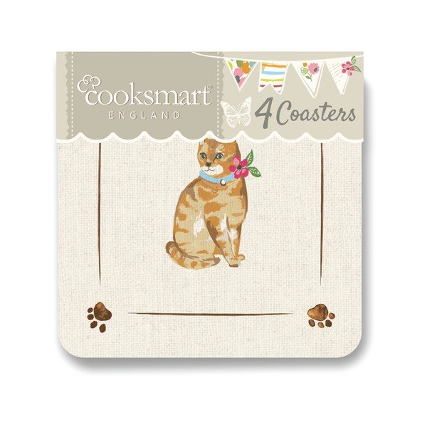 Cats on Parade 4 db-os parafa poháralátét készlet - Cooksmart ®-image-2