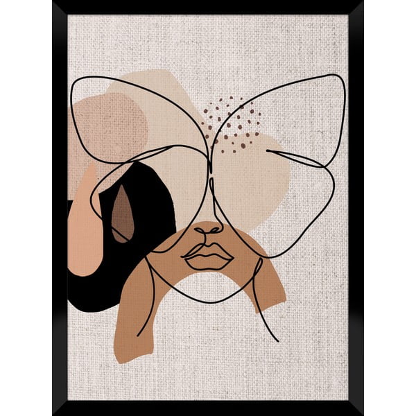Framepic Butterfly Girl keretezett plakát, 40 x 30 cm - Styler