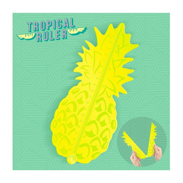 Tropical ananász alakú vonalzó - Just Mustard-image-1
