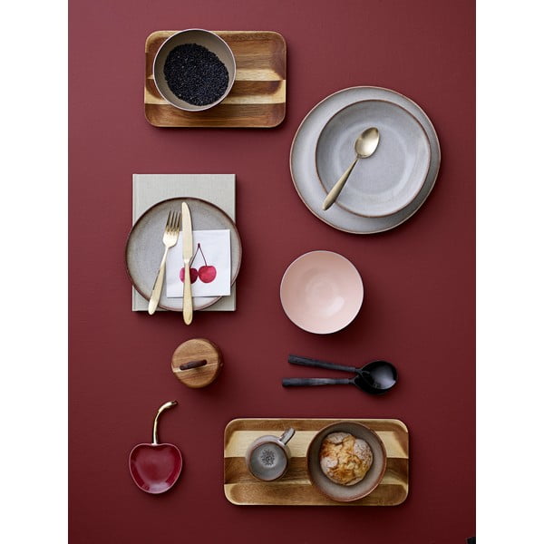 Aranyszínű rozsdamentes acél evőeszköz 4 db-os – Bloomingville-image-1