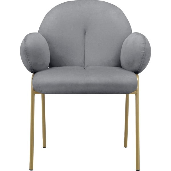 Szürke kárpitozott karfás étkezőfotel szett 2 db-os Iwama – Støraa-image-2