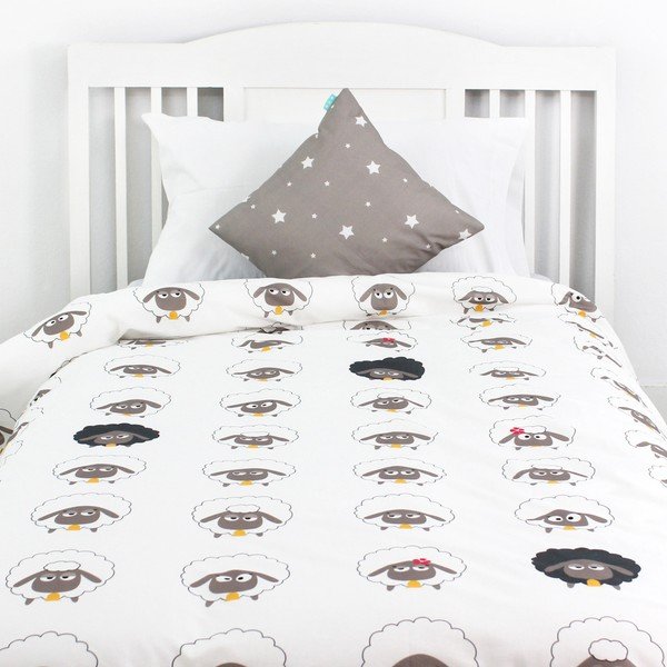 Little Sheep gyerek pamut ágyneműhuzat, 140 x 200 cm - Baleno-image-1