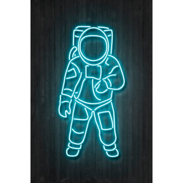 Neon Art Astronaut poszter, 30 x 40 cm - Blue-Shaker