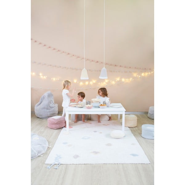 Krémszínű mosható kézi szövésű pamut gyerek szőnyeg 140x200 cm Kim – Lorena Canals-image-3