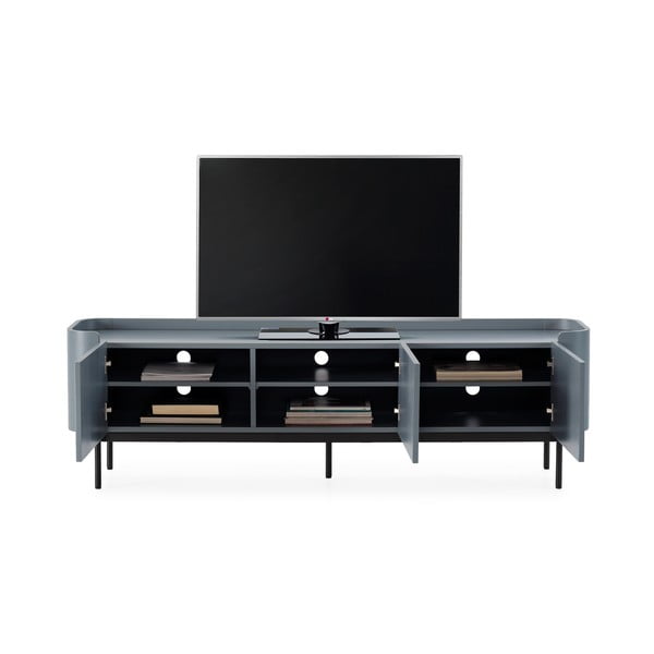 Szürkéskék TV-állvány 180x55x40 cm Willa – MOME-image-2