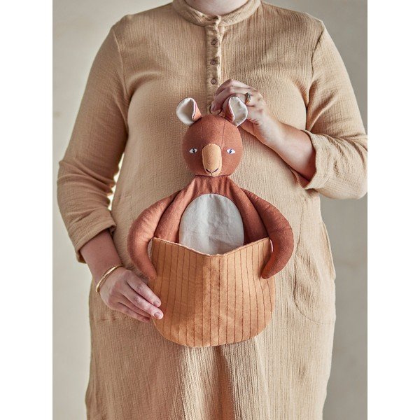 Barna textil játéktároló kosár 46x7,5x33 cm Toto – Bloomingville Mini-image-3