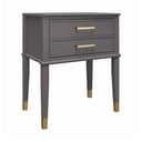 Sötétszürke éjjeliszekrény Westerleigh – CosmoLiving by Cosmopolitan