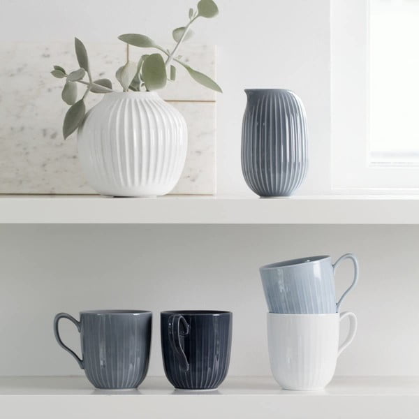 Hammershoi antracitszürke porcelán bögre, 330 ml - Kähler Design-image-2