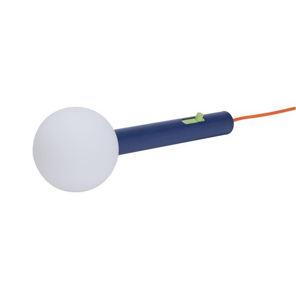 Kék fém LED dimmelhető asztali lámpa üveg búrával (magasság 30 cm) Talk – Hübsch