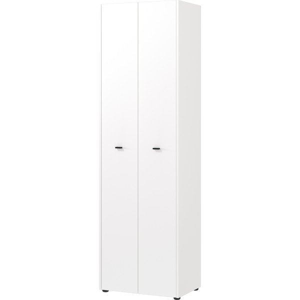 Fehér-natúr színű ruhásszekrény 59x198 cm Lucena – Germania-image-1