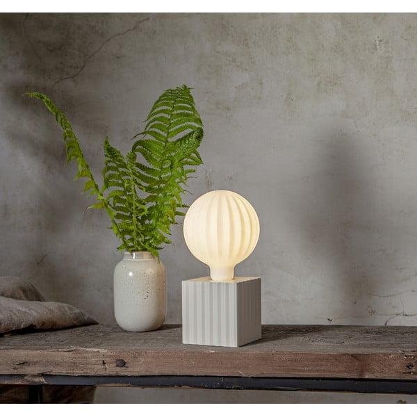 Krémszínű lámpa állvány 10 cm Box – Star Trading-image-1