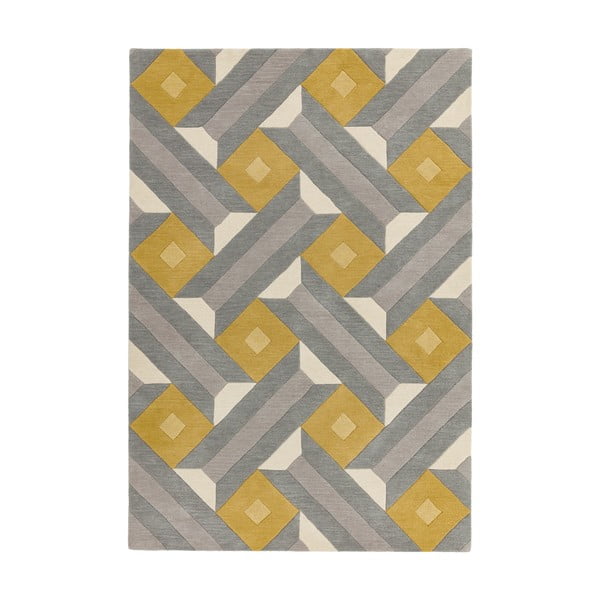 Motif szürke-sárga szőnyeg, 200 x 290 cm - Asiatic Carpets