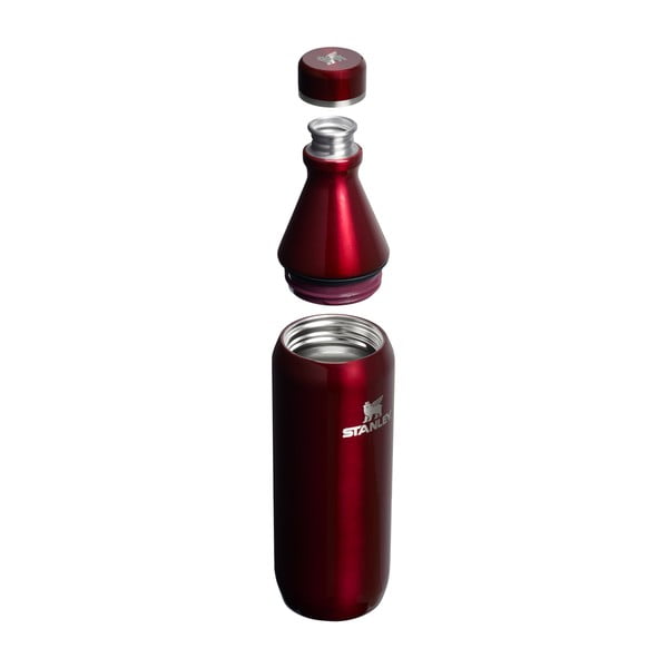 Borvörös rozsdamentes acél termopalack 600 ml All Day Slim Bottle Garnet Shine – Stanley-image-1