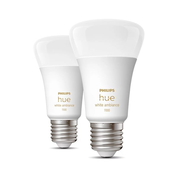 LED okos izzó szett 2 db-os E27, 11 W White ambiance – Philips Hue