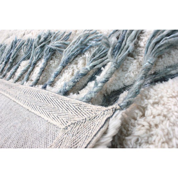 Solitaire Sion bézs-kék kézzel szőtt szőnyeg, 160 x 230 cm - Flair Rugs-image-1