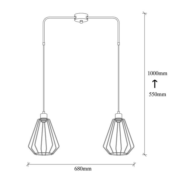 Straton fekete fém függőlámpa - Opviq lights-image-3