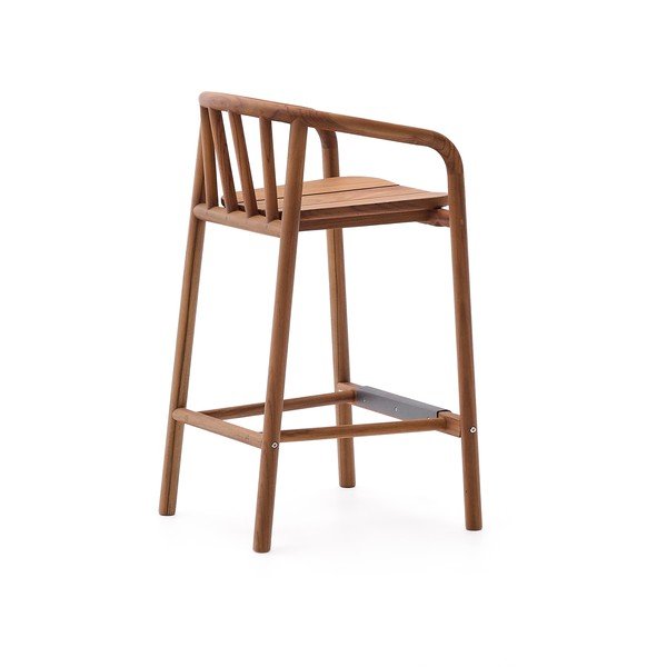 Natúr színű tömörfa kerti bárszék Turqueta – Kave Home-image-2