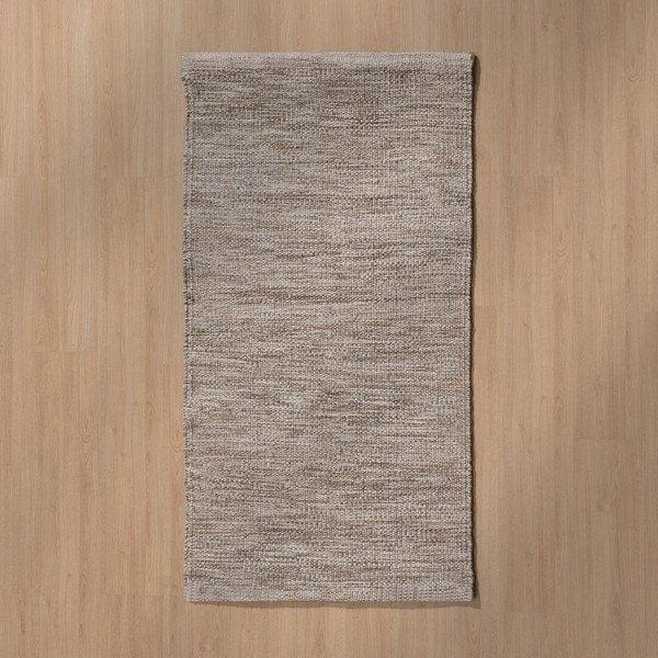 Barna kétoldalas gyapjúkeverék szőnyeg 80x150 cm – Ixia-image-1