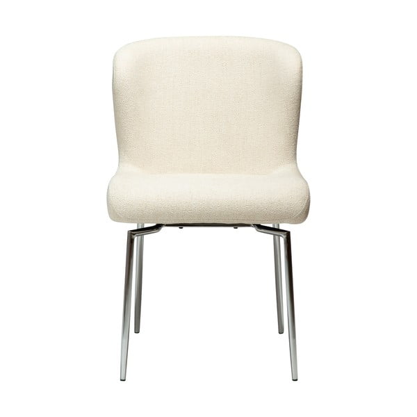 Krémszínű kárpitozott étkezőszék Glam – DAN-FORM Denmark-image-4