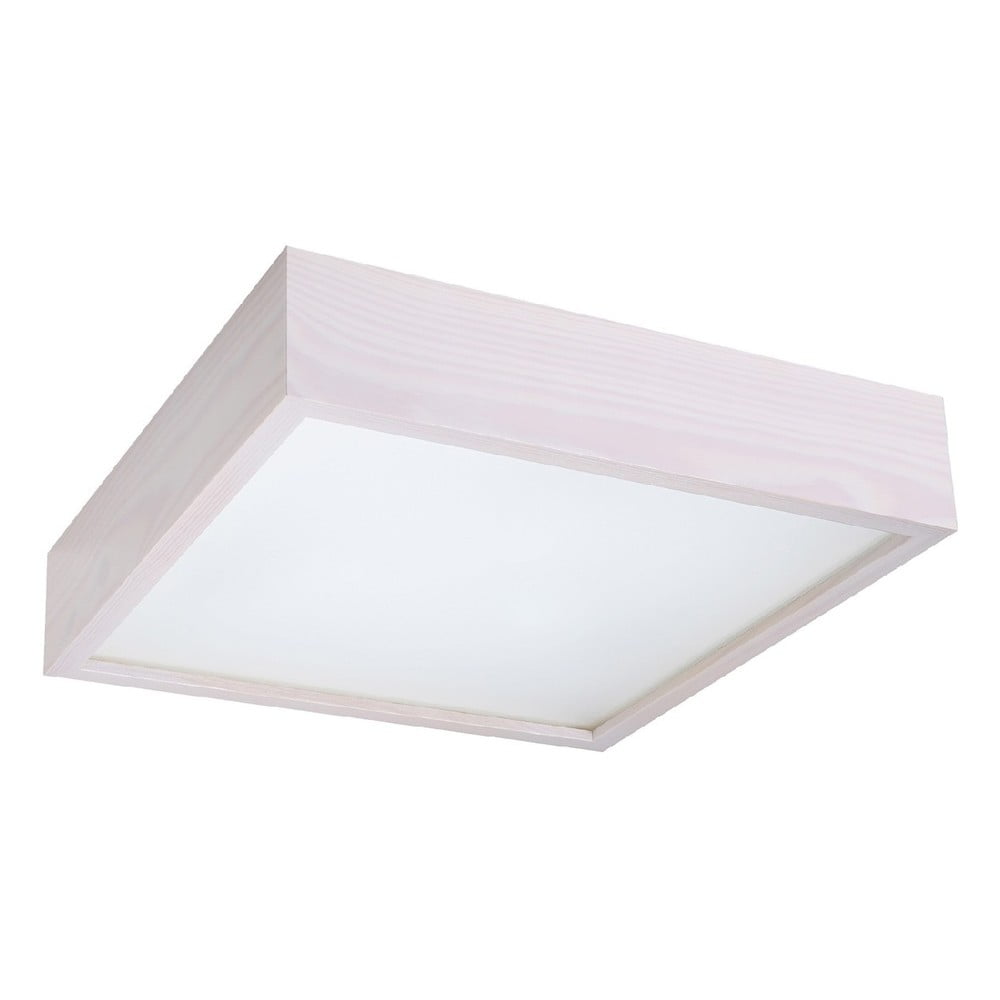 Fehér mennyezeti lámpa üveg búrával 38.5x38.5 cm Busha - Sollux