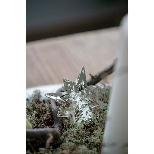 Ezüstszínű karácsonyi függődísz - Kähler Design-image-1