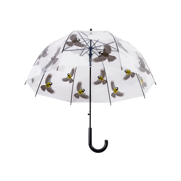 Átlátszó, madármintás esernyő, ⌀ 80,8 cm - Esschert Design