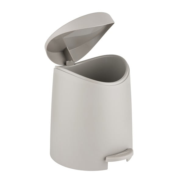 Szürkésbarna műanyag pedálos szemetes 3 l Portes – Allstar-image-1