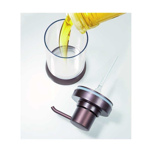 Haley fekete szappanadagoló, bronzszínű pumpával - iDesign-image-2