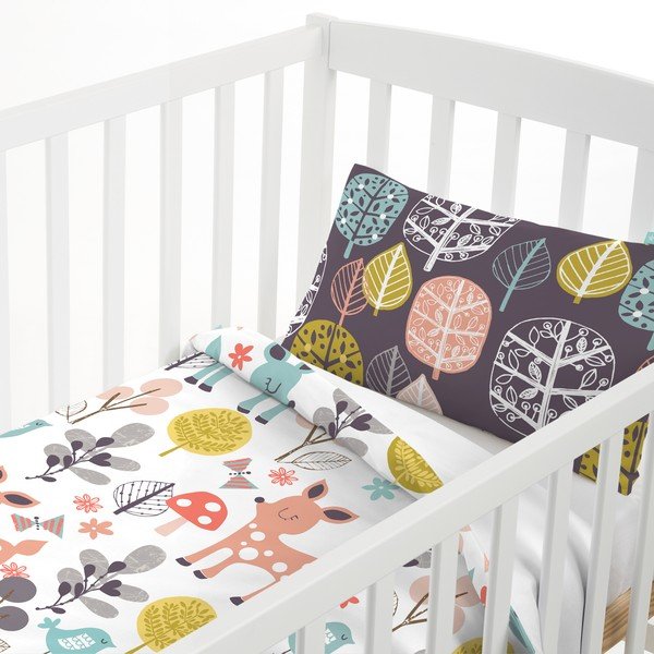 Woodland gyerek pamut ágyneműhuzat, 115 x 145 cm - Moshi Moshi-image-1