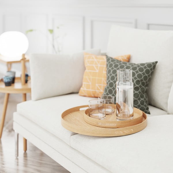 Busboy Oak kerek fa tálca, ø 30,8 cm - Wireworks-image-3