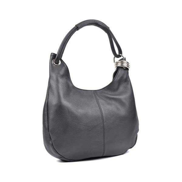 Giuliya fekete bőr kézitáska - Carla Ferreri-image-2