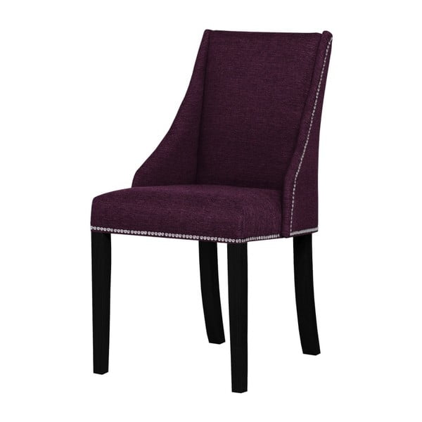 Patchouli lila bükk szék fekete lábakkal - Ted Lapidus Maison