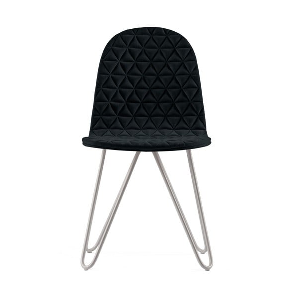 Mannequin X Triangle fekete szék fém lábakkal - Iker