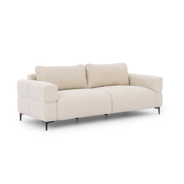 Krémszínű kanapé 217 cm Helio – Ropez