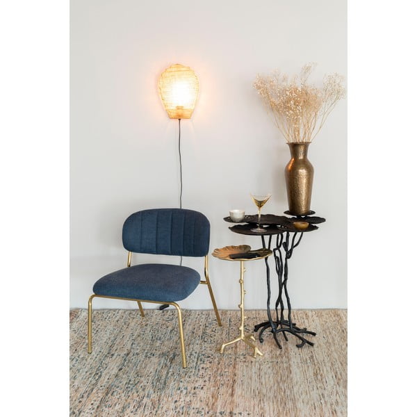 Sötétkék fotel Jolien – White Label-image-1