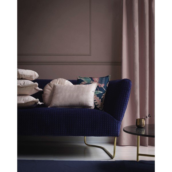 Susan kék-rózsaszín bársonypárna, 45 x 45 cm - Velvet Atelier-image-1