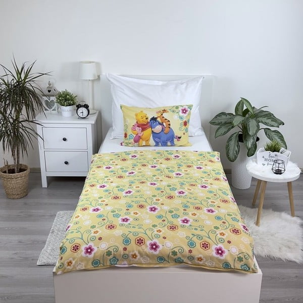 Pamut gyerek ágyneműhuzat babaágyhoz 100x135 cm Winnie-the-Pooh – Jerry Fabrics-image-2