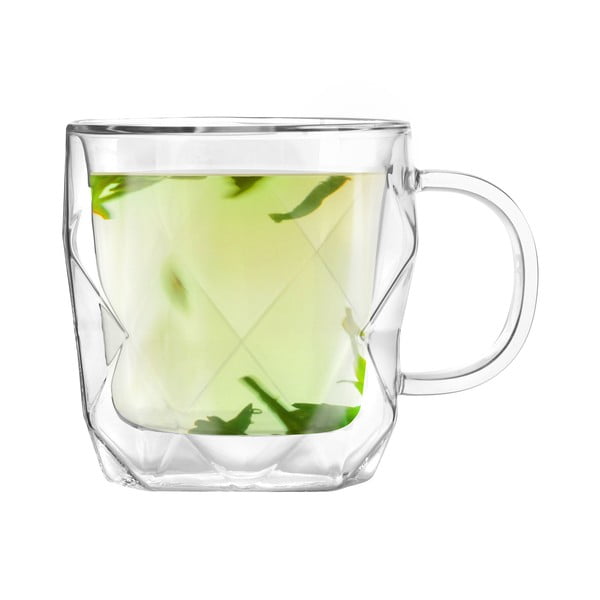 Geo 2 db-os duplafalú bögre szett, 330 ml - Vialli Design-image-3