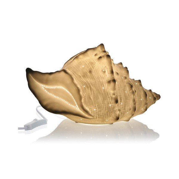 Kagylóformájú porcelán asztali lámpa - Versa-image-1