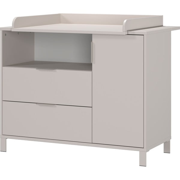 Krémszínű gyerek komód pelenkázó feltéttel 115x102x77 cm Alkmaar – Germania-image-2