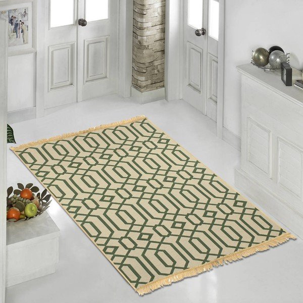 Ya Rugs Kenar zöld szőnyeg, 80 x 150 cm-image-2