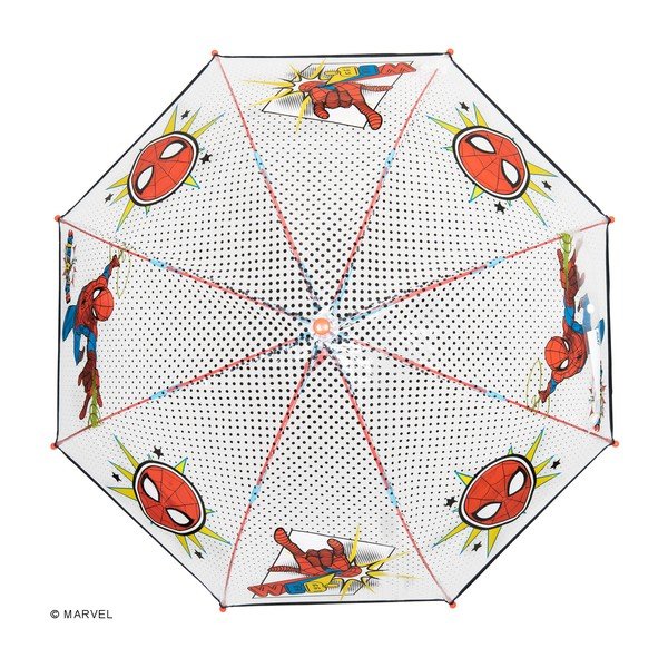Spiderman Marvel átlátszó szélálló gyerek esernyő, ⌀ 74 cm - Ambiance-image-2