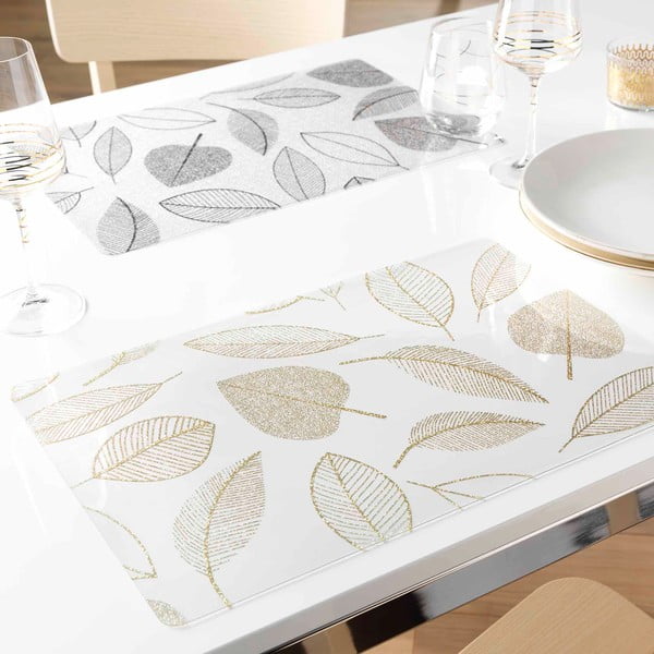 Műanyag tányéralátét 30x45 cm Feuillette – douceur d'intérieur-image-2