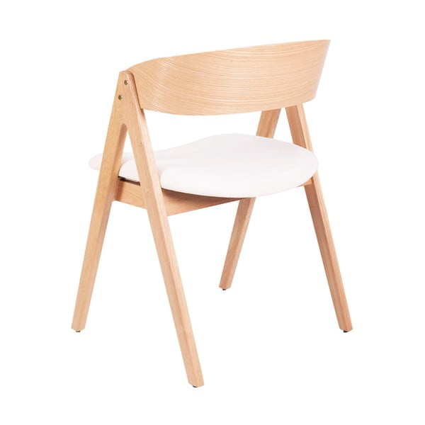 Rina 2 db-os kaucsukfa étkezőszék készlet fehér ülőrésszel - sømcasa-image-1