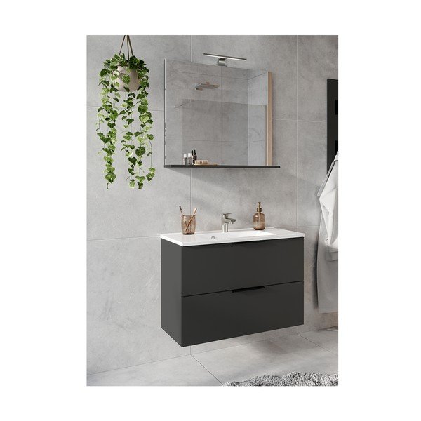 Antracitszürke fürdőszobai bútor szett Crandon – Germania-image-2