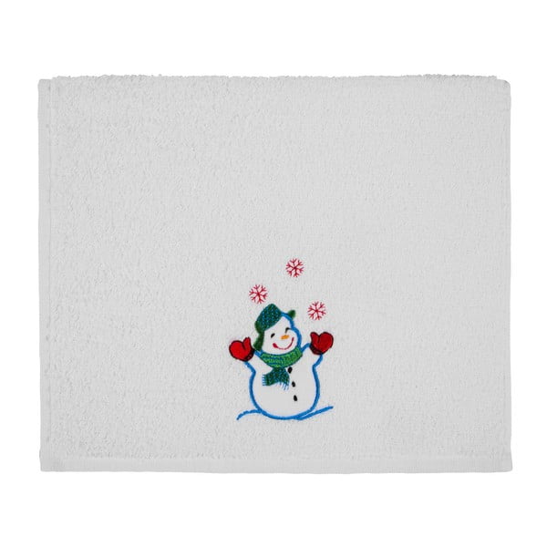 Christmas White Snowman fürdőlepedő, 30 x 50 cm - Kate Louise